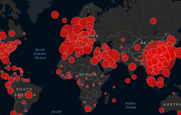 Corona virüs Covid-19 (Koronavirüs) son durum canlı harita